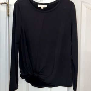 Lovestitch knotted poly spandex tee